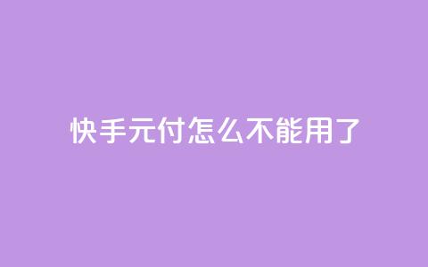 快手0元付怎么不能用了 - 快手零元支付为何无法使用的原因分析! 第1张 快手0元付怎么不能用了 - 快手零元支付为何无法使用的原因分析! 第1张