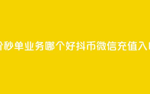 24小时低价秒单业务哪个好 - 抖币微信充值入口 第1张 24小时低价秒单业务哪个好 - 抖币微信充值入口 第1张