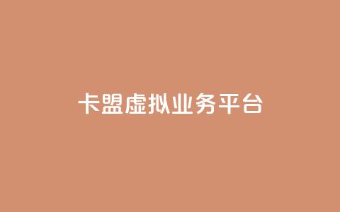 卡盟虚拟业务平台 - 虚拟业务平台助力卡盟经营 提升效率~ 第1张 卡盟虚拟业务平台 - 虚拟业务平台助力卡盟经营 提升效率~ 第1张