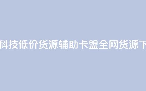 全网科技低价货源辅助 - 卡盟全网货源 第1张 全网科技低价货源辅助 - 卡盟全网货源 第1张