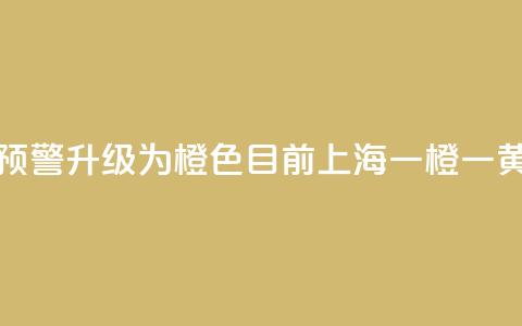 注意!暴雨预警升级为橙色,目前上海“一橙一黄”预警高挂 第1张 注意!暴雨预警升级为橙色,目前上海“一橙一黄”预警高挂 第1张