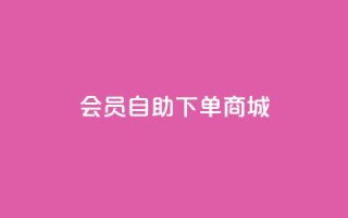 qq会员自助下单商城 - 如何在QQ会员自助商城快速下单指南!