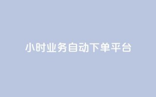 qq24小时业务自动下单平台 - qq24小时自动下单平台：轻松掌握在线业务，高效自动下单~