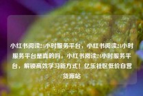 小红书阅读24小时服务平台，小红书阅读24小时服务平台是真的吗，小红书阅读24小时服务平台，解锁高效学习新方式！亿乐社区低价自营货源站