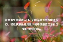 流量卡免费申请入口，无限流量卡免费申请入口，轻松获取免费流量卡的申请渠道亿乐社区低价自营货源站