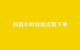抖音24小时自助点赞下单 - 抖音24小时自动点赞下单新方式揭秘!