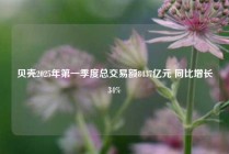 贝壳2025年第一季度总交易额8437亿元 同比增长34%