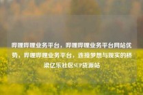 哔哩哔哩业务平台，哔哩哔哩业务平台网站优势，哔哩哔哩业务平台，连接梦想与现实的桥梁亿乐社区SUP货源站