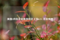 美国3月份企业库存环比上升0.1% 不及预期