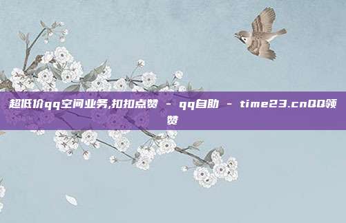 超低价qq空间业务,扣扣点赞 - qq自助 time23.cnQQ领赞  第1张