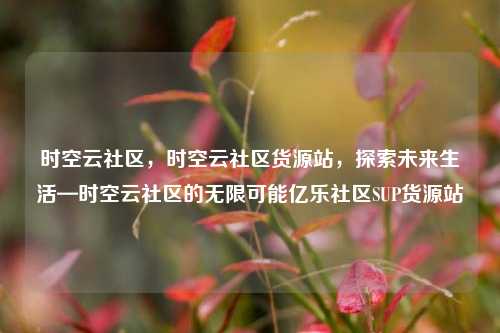 时空云社区，时空云社区货源站，探索未来生活—时空云社区的无限可能亿乐社区SUP货源站  第1张