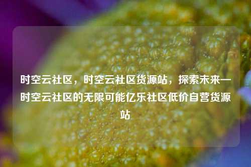 时空云社区	，时空云社区货源站，探索未来—时空云社区的无限可能亿乐社区低价自营货源站  第1张