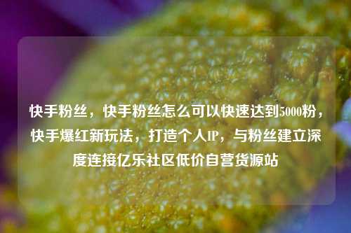 快手粉丝	，快手粉丝怎么可以快速达到5000粉，快手爆红新玩法，打造个人IP	，与粉丝建立深度连接亿乐社区低价自营货源站  第1张