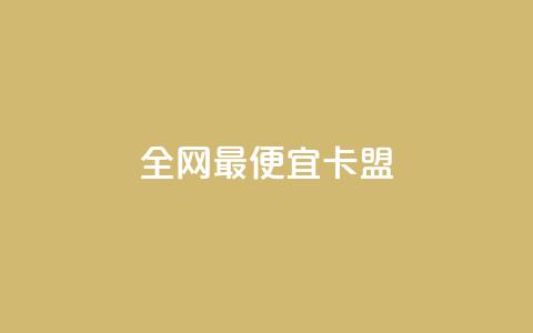 全网最便宜卡盟 - 最实惠卡盟推荐，超值选购尽在这里~  第1张