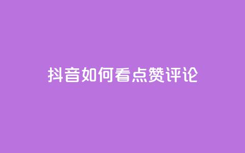 抖音如何看点赞评论,ks全网最低价下单平台 - 拼多多新用户助力神器 闲鱼拼多多砍价是真的吗  第1张