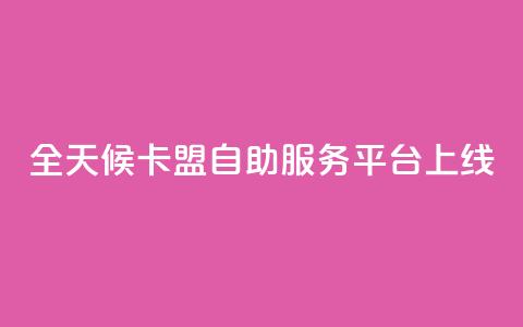 全天候卡盟自助服务平台上线  第1张