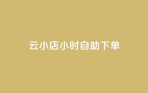 ks云小店24小时自助下单,抖音业务在线自助 - 一元一百个赞小红书网站 ks自助下单业  第1张