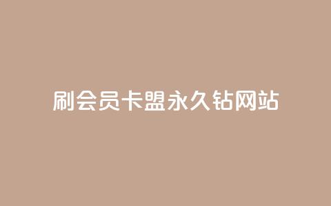 刷会员卡盟永久钻网站 - 永久钻会员卡盟 超值会员服务! 第1张 刷会员卡盟永久钻网站 - 永久钻会员卡盟 超值会员服务! 第1张