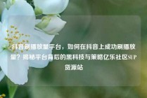 抖音刷播放量平台，如何在抖音上成功刷播放量？揭秘平台背后的黑科技与策略亿乐社区SUP货源站
