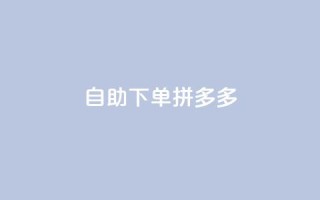 自助下单拼多多,797卡盟 - 拼多多24小时助力平台 - 拼多多商家版是合法的吗