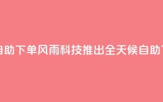 风雨科技24小时自助下单 - 风雨科技推出全天候自助下单服务。