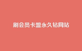 刷会员卡盟永久钻网站 - 永久钻刷会员卡盟网站：畅享会员特权，提高网站排名~