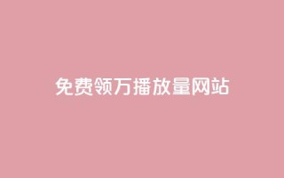 免费领1万播放量网站 - 获取1万播放量的免费网站推荐~