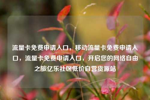 流量卡免费申请入口，移动流量卡免费申请入口，流量卡免费申请入口	，开启您的网络自由之旅亿乐社区低价自营货源站  第1张