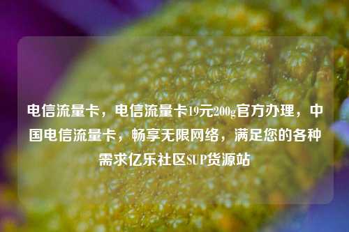 电信流量卡	，电信流量卡19元200g官方办理，中国电信流量卡，畅享无限网络	，满足您的各种需求亿乐社区SUP货源站  第1张