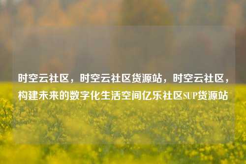 时空云社区，时空云社区货源站，时空云社区	，构建未来的数字化生活空间亿乐社区SUP货源站  第1张